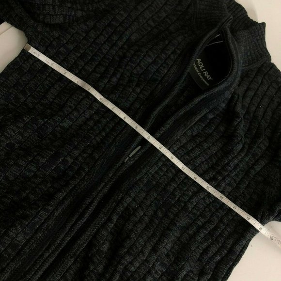 Men's Knit Zipper Casual Cardigan Sweater - Picture 3 of 5